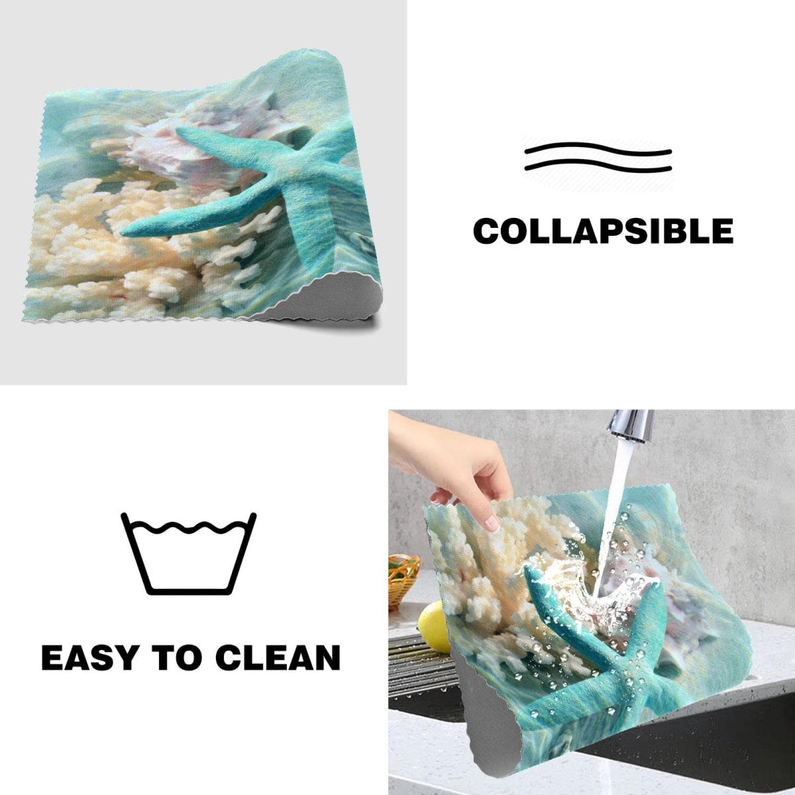 Qbodp Lot De 6 Sets De Table Ovales Pour Table Ronde,Table À Anger,Tapis De Table De Cuisine