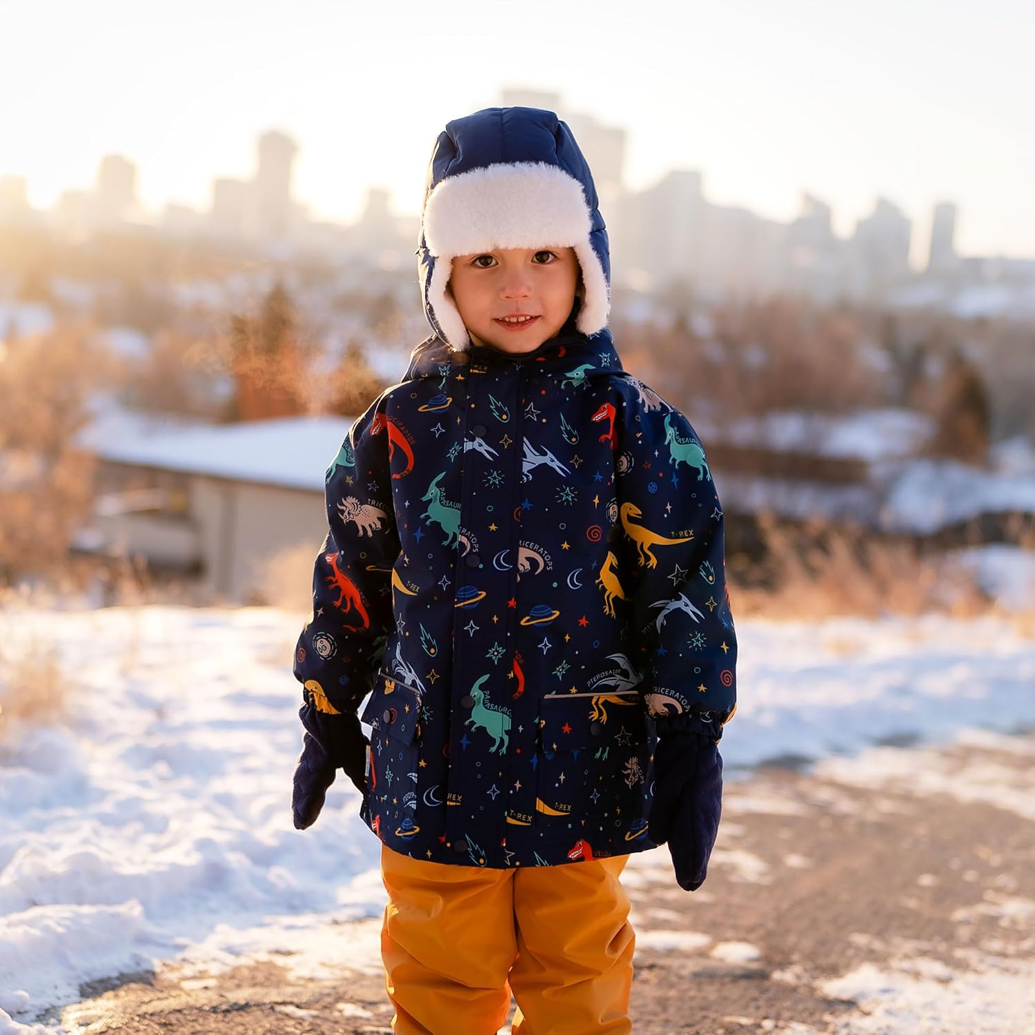 JAN & JUL Waterproof Cozy-Dry Rain Jacket for Kids