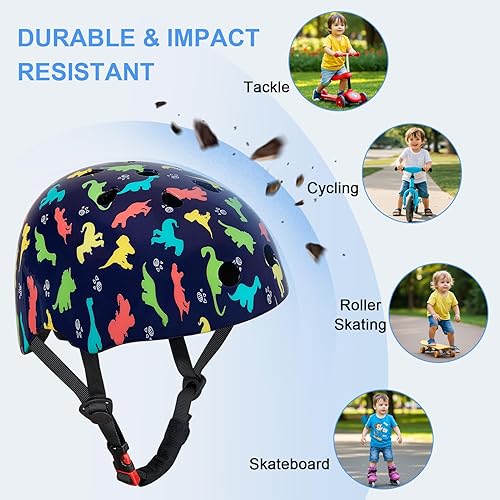 Miniatura 41 de Bienbee - Casco para niños pequeños, casco de patineta para bicicleta, equilibrio, bicicleta, scooter, para niñas y niños de 1-3-5-8-14 años