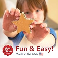 Vista 6 de Ann Clark cortante para galletas grande con forma de número 1, 4.4", acero bañado en latón de los E.E.U.U