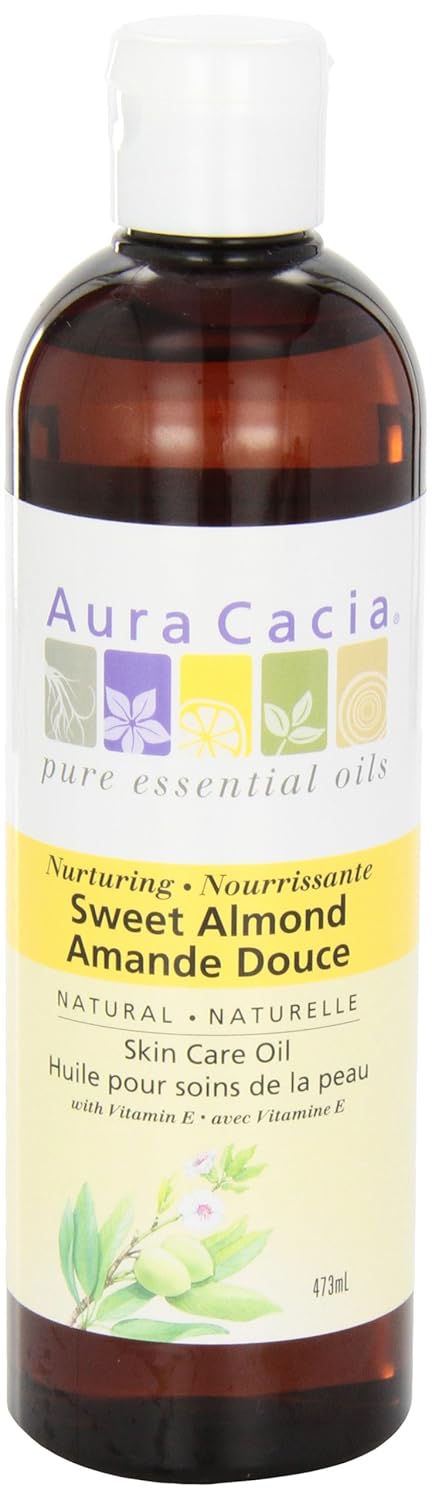 AURA CACIA Sweet Almond Skin Oil, 16 OZ