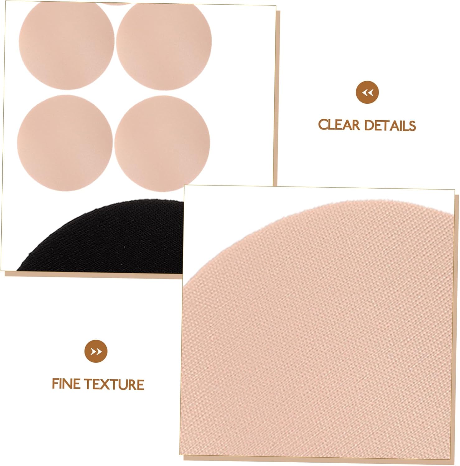 6pairs Cotton Nipple Covers for Women Reusable Breast Pads Leak Nursing Pads for Milk Leakage Chafing Patch Protector Soft and Comfortable Natural and Discreet