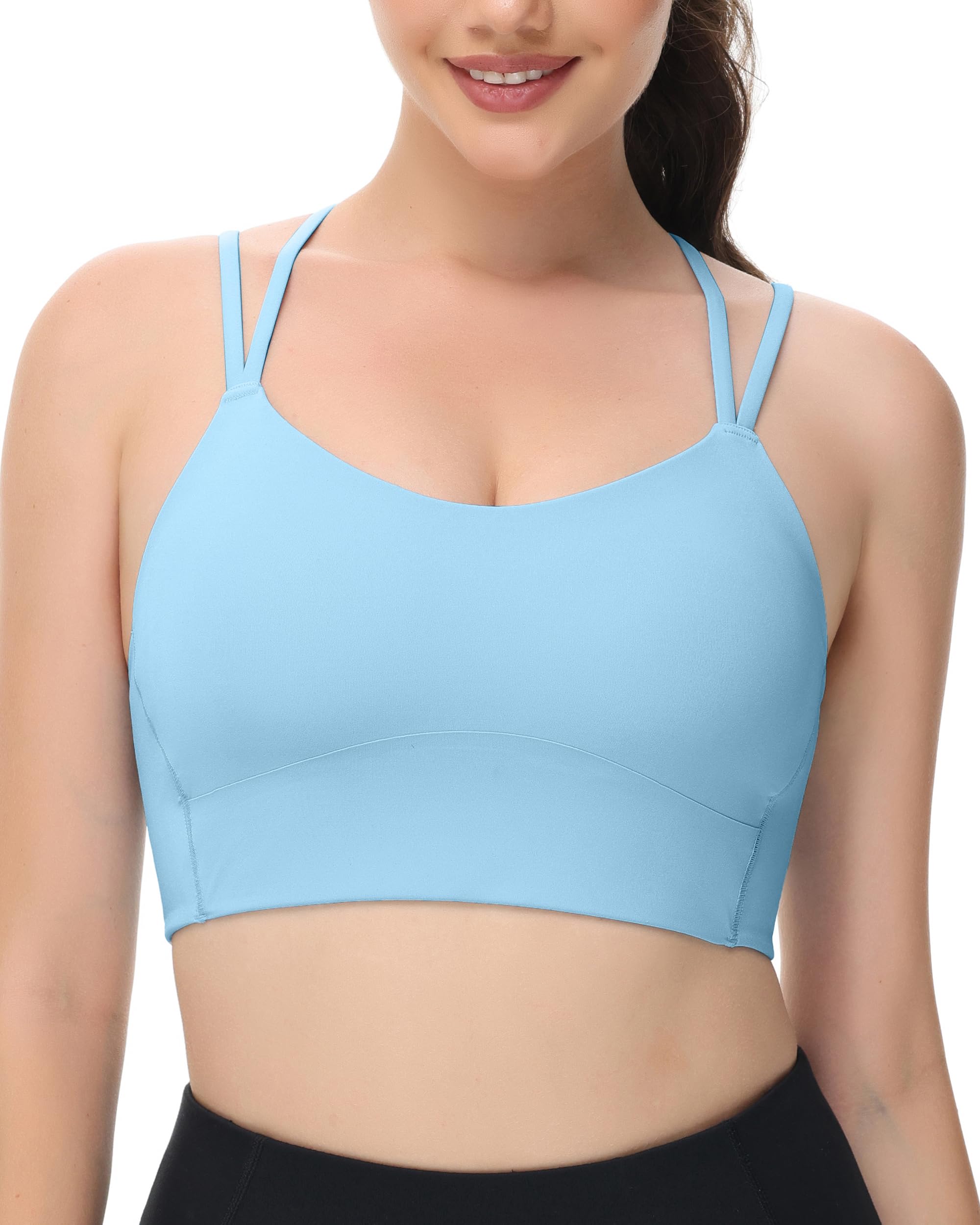 adidas Women's Medium Suppor Racer Back Don't Rest Alphaskin Padded Bra W/ Removable Pads