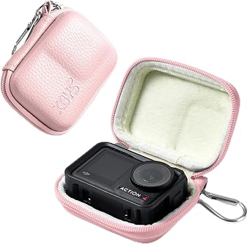 Action Camera Case for DJI Osmo Action 3/4/5 Pro/6, Pink