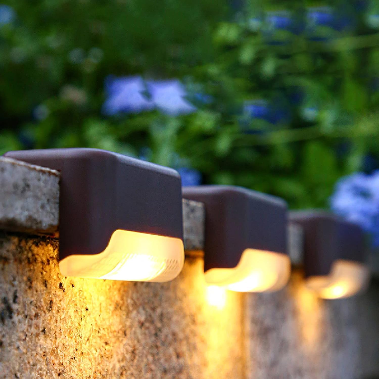 SHOPELLA ABS Plastic Solar Step Lights - LED Powered Deck Lighting for Steps, Stairs, Paths, Garden Fences, and Pathways - Waterproof & Durable L-Shaped Design (Pack of 4)-image-23