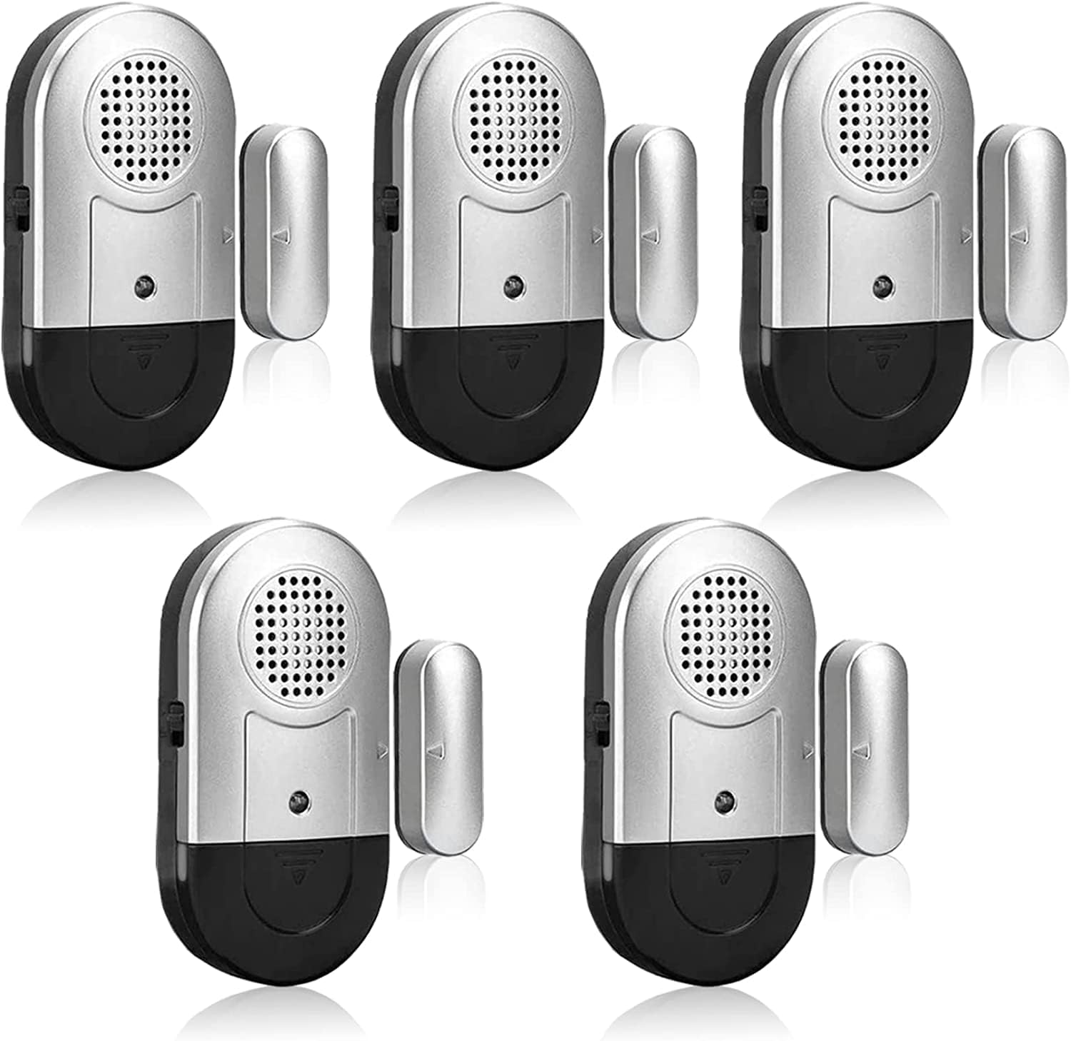 SanJie Door Alarms When Opened Kids Safety,Window Alarm sensors Easy Installation 120db Pool Door Alarms for Home Security ,Dementia,5 Pack