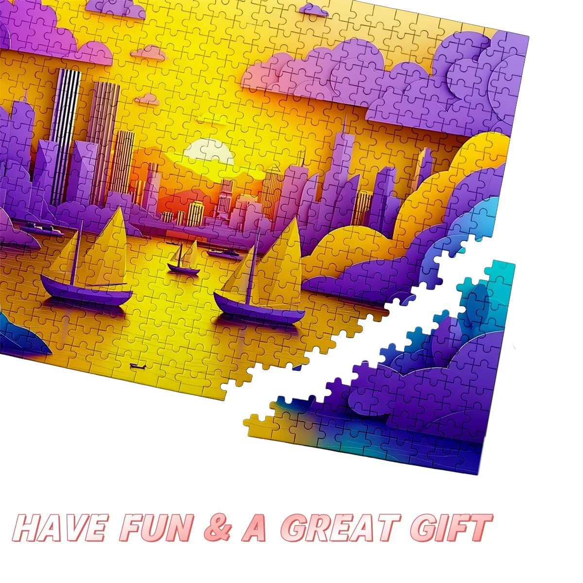 Puzzle 3000 Pezzi Paesaggi, Puzzle Astratto per Adulti, Puzzles in Legno Intrattenimento Creativo, Divertimento, Puzzles Educativi Classici con Confezione di Alta Qualità Idea Regalo Donna Decor -3676