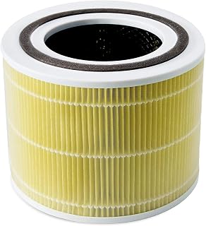 LEVOIT Core 300 Filtro de Repuesto 3 en 1 para Core 300 y 300S - Sistema de Filtración Eficiente Con Carbón Activado para Mascotas y Alergias