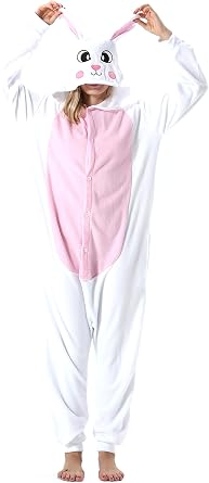 Women's Men's Adult Pajamas Unisex Animal Onesies Novelty Pyjamas Nightwear Halloween Homewear Cosplay Costume Loungewear Onepiece for Height 148-187CM