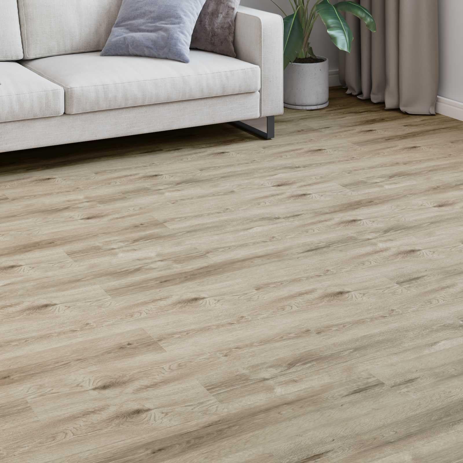 Pavimento in laminato, 15 pezzi, marrone verniciato, 101 x 20 x 0,8 cm | legno, sistema a scatto, facile da pulire, per soggiorno e camera da letto