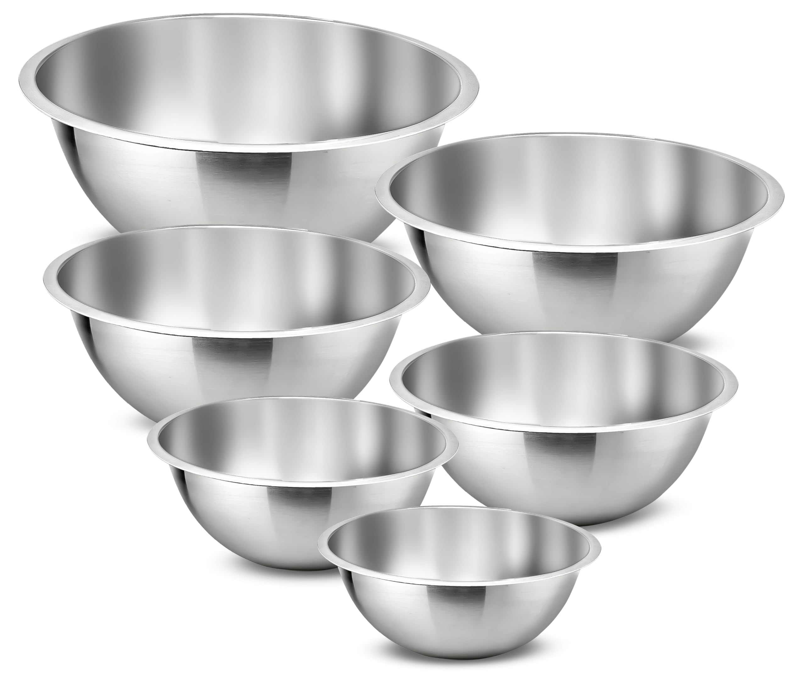 NOVAMEM 6 Pack Stainless Steel Dipping Bowls – 3.74 Inch