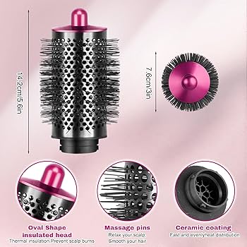 Dyson - ダイソン エアラップ 、ラウンドボリュームブラシ付き Dyson Airwrap™ ラウンドボリューマイジングブラシ｜アイロン