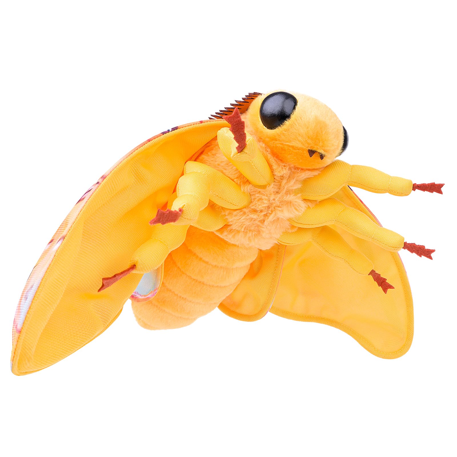 lilizzhoumax Hawkmoth Plush Toy Stuffed Animal Realistic Lovely Cute Super Soft Creative and interesting gifts for Kids boys girls Bedtime Companion Plushie Collection Interactive Play 10.6” yellow - Image 4