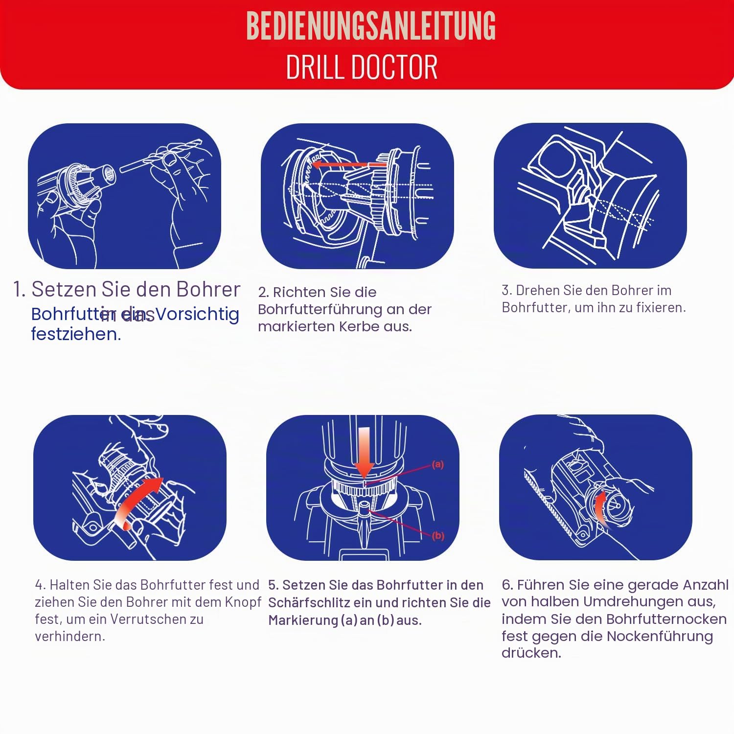 Tivoly Drill Doctor 400 Bohrerschärfgerät, für Bohrer mit 2,5 bis 13 mm, Schärfung bis zu einem Spitzenwinkel von 118 Grad
