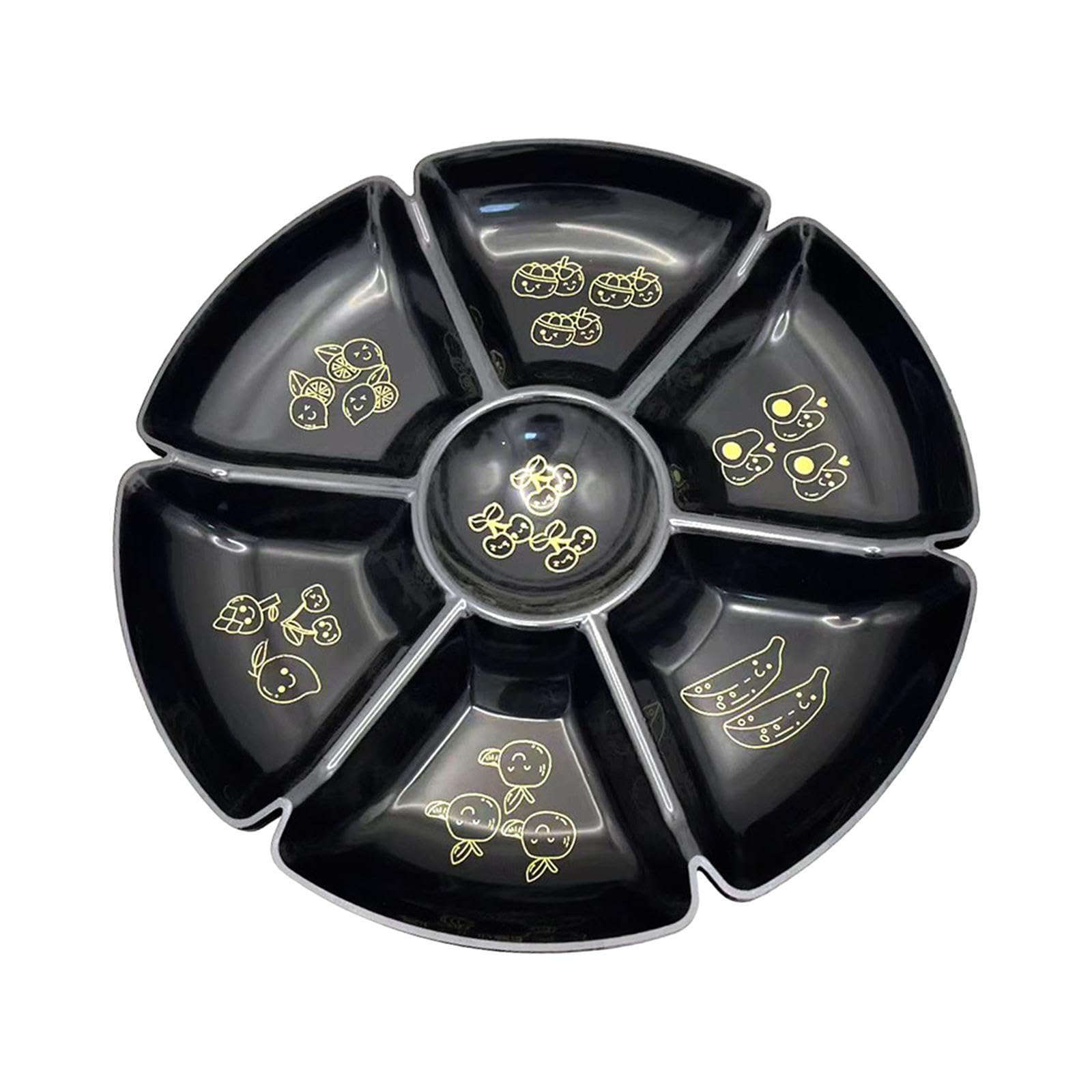 CYDZSRA Flexible Appetizer Serving Platter With Compartment For Serving Snacks Dishes Fruits Nuts And Sweets Snack Various Appetizers. Divided Platters Made Of Pp