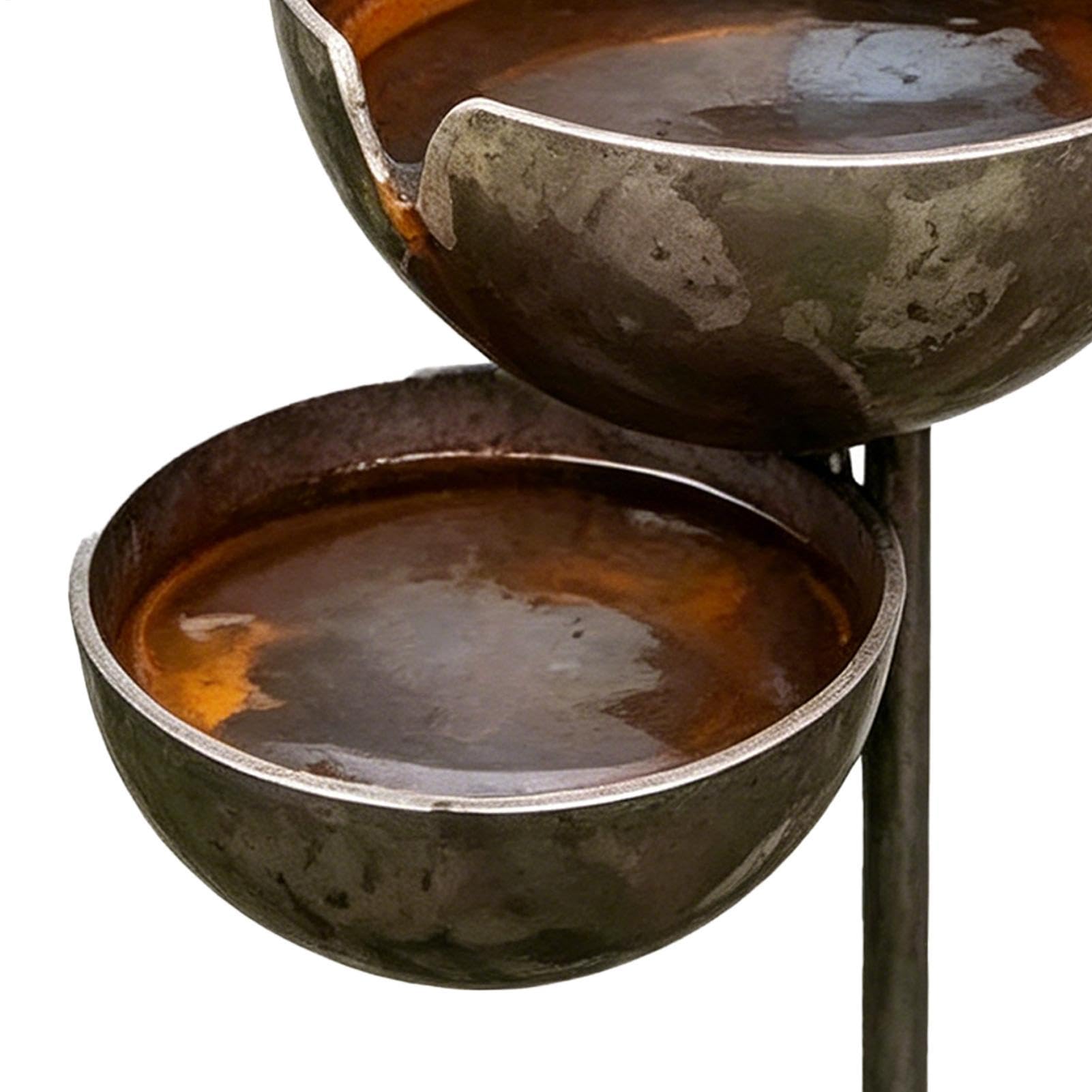 Bee Water Station – Supporto da giardino a tre livelli | per uccelli | da bagno per | Fioriera decorativa da giardino per esterni, cortile, ponte, padiglione, decorazione per prato