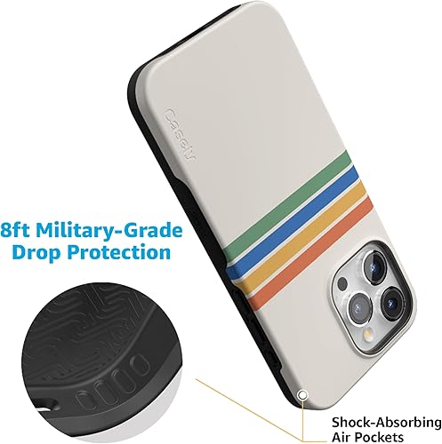 Vista 357 de Casely Funda para iPhone 15 Pro Max Jardín Secreto Flores mixtas Funda atrevida Compatible con MagSafe y botón de acción Secret Garden