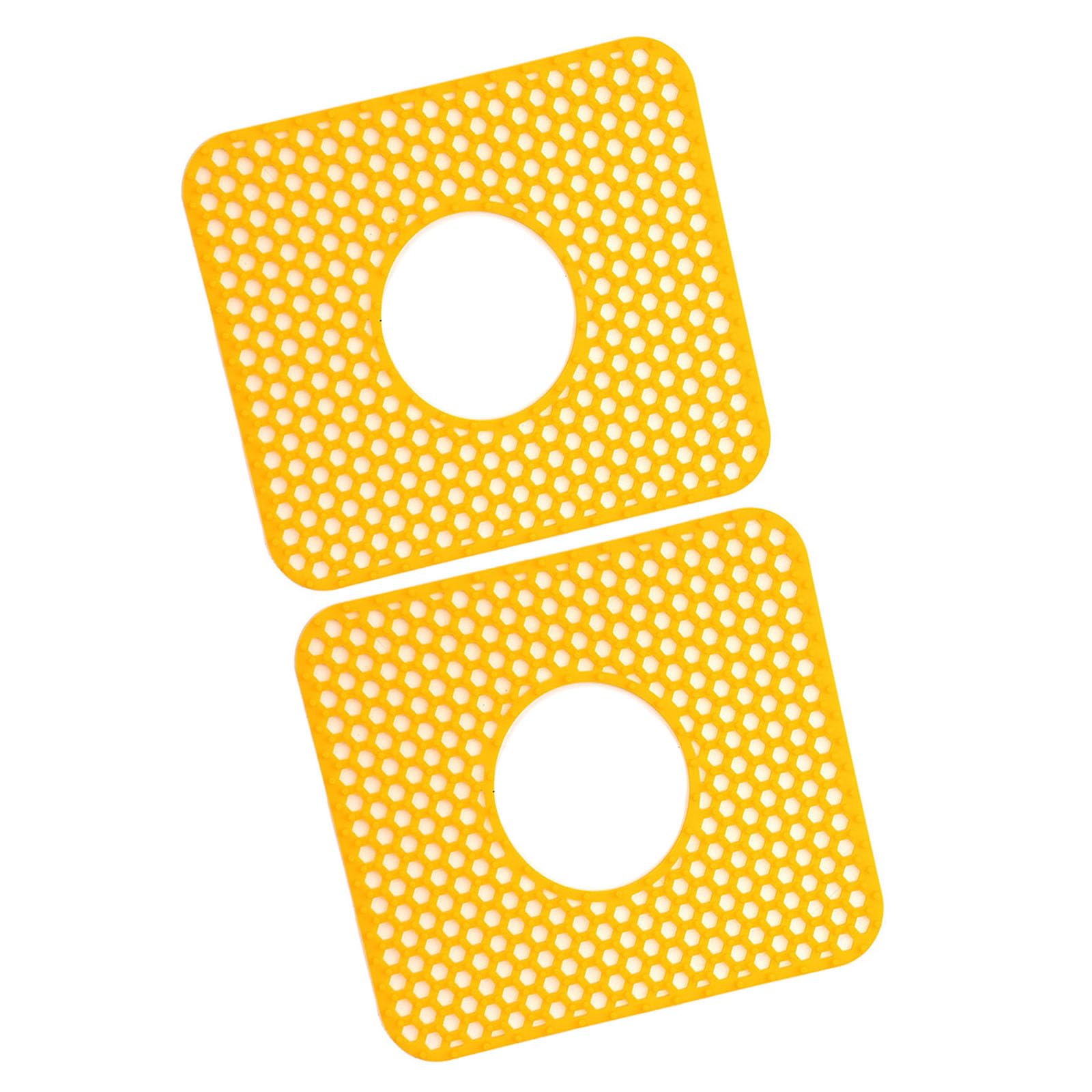 ZBIianxer Of Silicone Drainage Mats for Sink Including Stable Base and Heat Proof Construction Ideal for Home and Commercial Use Anti Skid Sink Protector