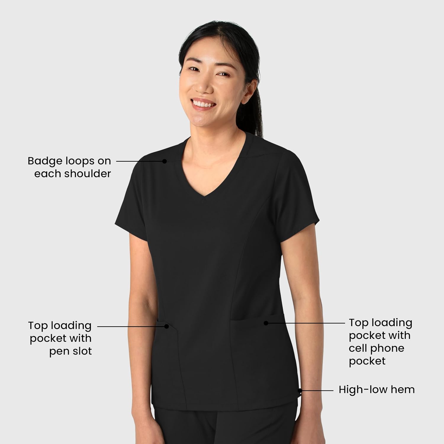 Wink Boundless Women's 2-Pocket V-Neck Scrub Top