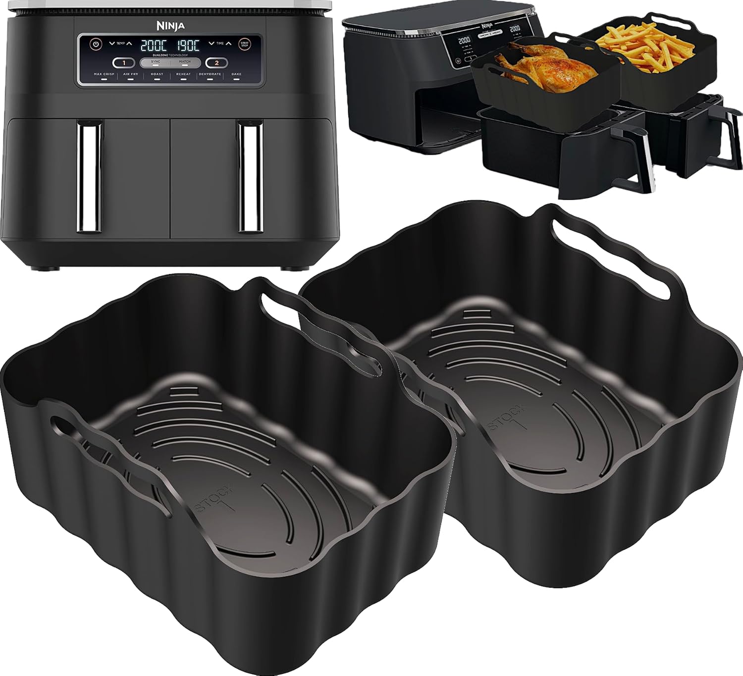 Ninja DZ201 Revestimientos de silicona prémium de 8