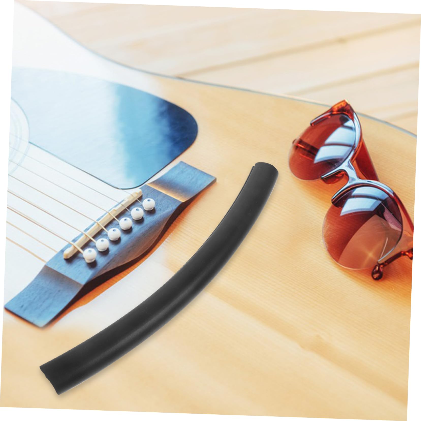 TOYANDONA Guitar Rest Strip Acoustic Guitar Rest Pad Rubber Base for String Instruments