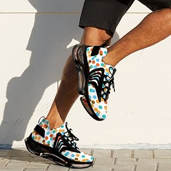 Amazon.co.jp: スニーカー メンズ ランニングシューズ 水玉柄