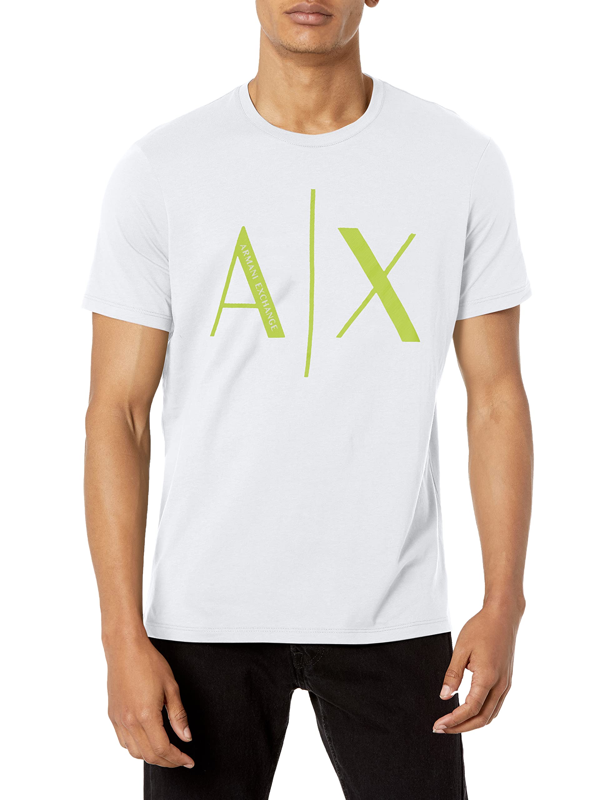 Armani Exchange Koszulka Mężczyźni Cotton jersey WHITE T-Shirt