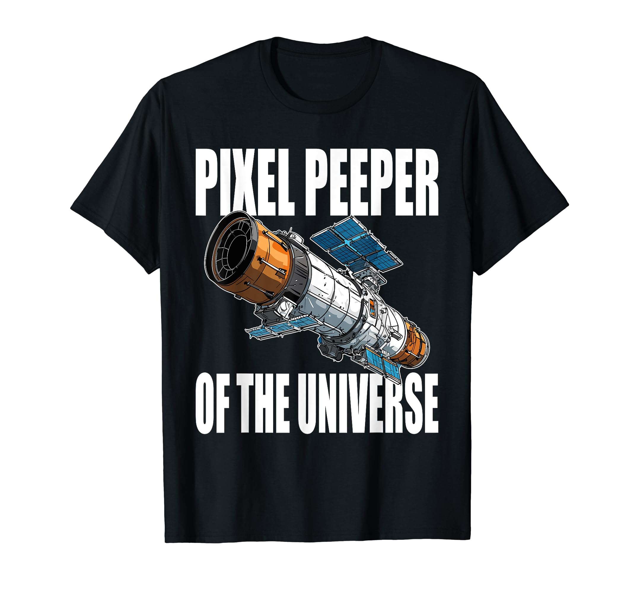Pixel Peeper of the Universe Astrophotography Telescope T-Shirt
