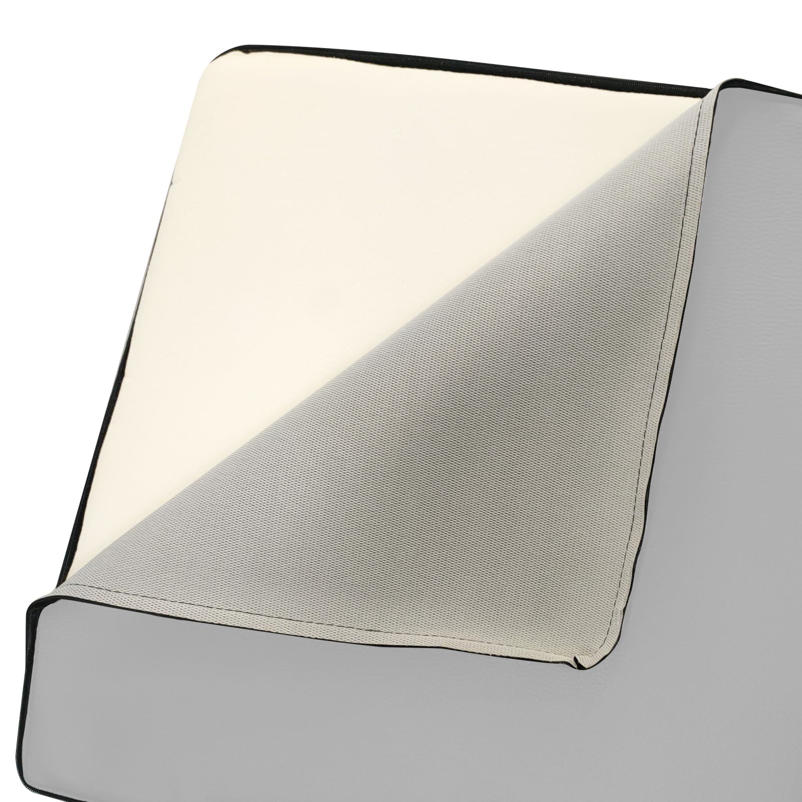 CUBO POUF ECOPELLE BIANCO MIS. 45X45 H.45 SFODERABILE SFODERABILI STRUTTURA INTERNA IN POLIURETANO ESPANSO DA SEDUTA "SENZA VASSOIO IN PLEXIGLASS" "SENZA FODERA DI RICAMBIO"