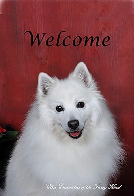 American Eskimo - Best of Breed CEFK Welcome Photo Garden Flag
