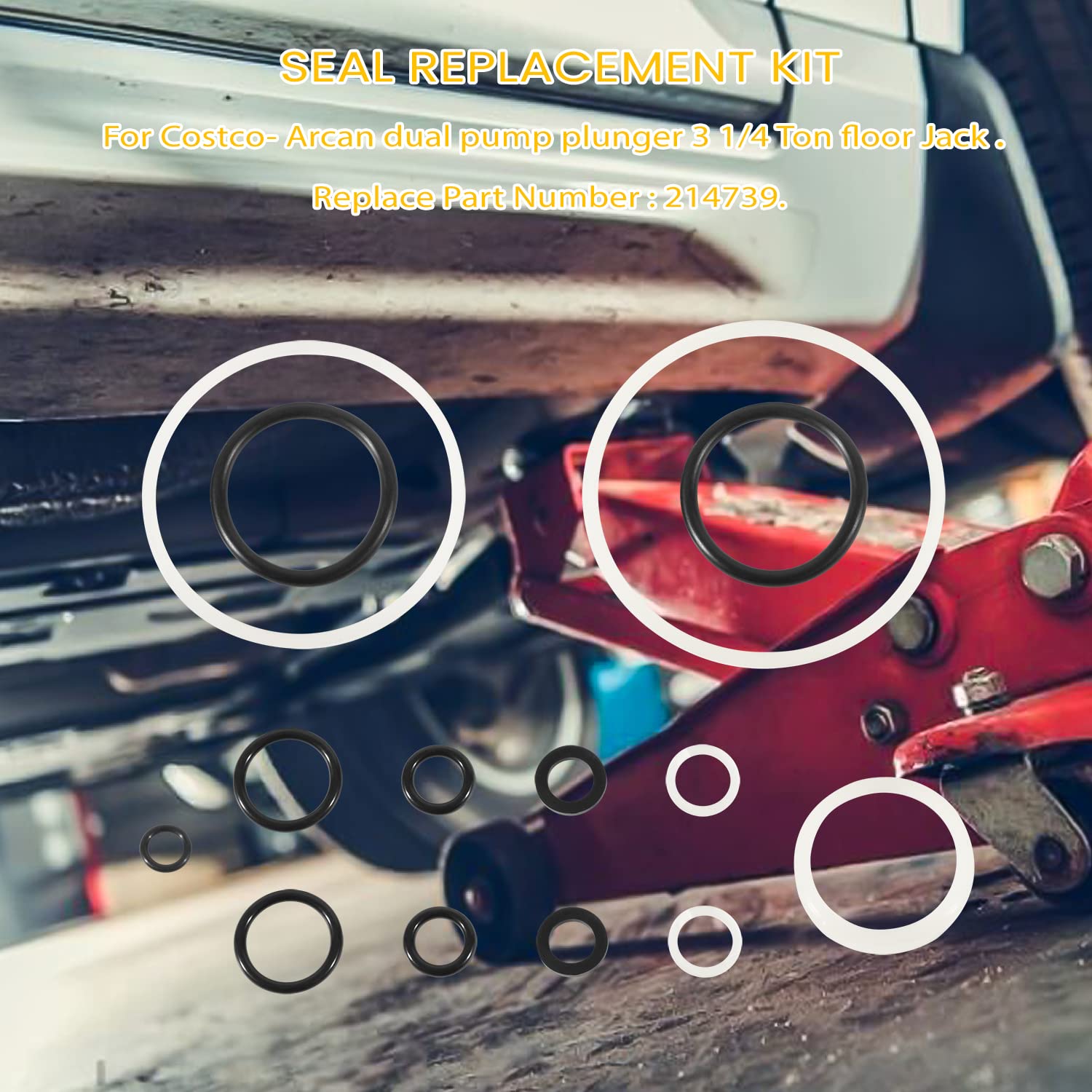 Amazon.com: Floor Jack Seal Kit 214739 Repair Kit 14Pcs for Costco