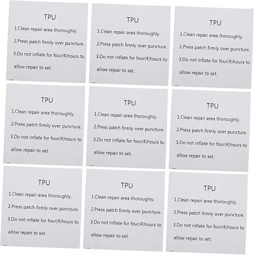 Kit de reparación de 20 hojas de película de reparación de colchón de aire, kit de reparación de tienda de campaña, kit de parche de cama de aire