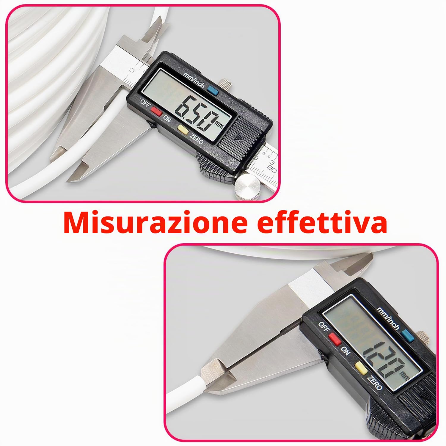 Qrity 2 Metri Tubo di Alimentazione dell'Acqua, 1/4" Flessibile PE Tubo per Osmosi Inversa, Filtro Dell'Acqua