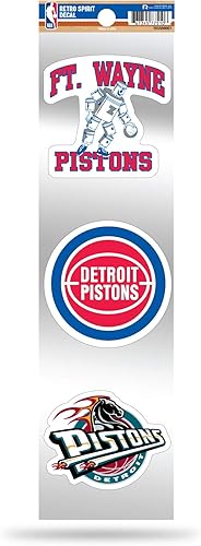 Miniatura 29 de Rico Industries NBA Basketball 3-Piece Retro Spirit Decals Retro Decal Set