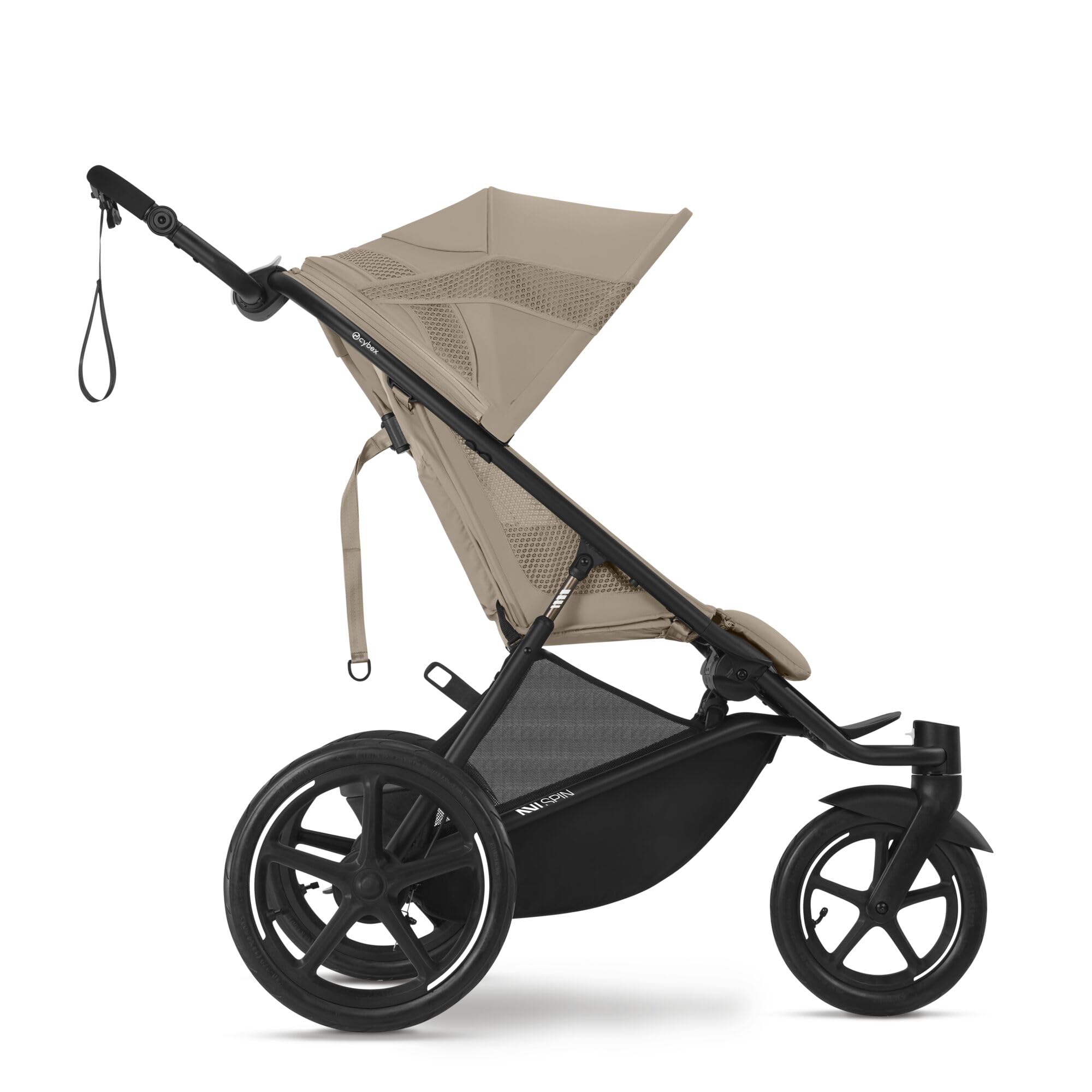 CYBEX Poussette AVI SPIN, De la naissance à environ 4 ans, Max. 111 cm et 22 kg, Poussette de ville et tout-terrain, Almond Beige