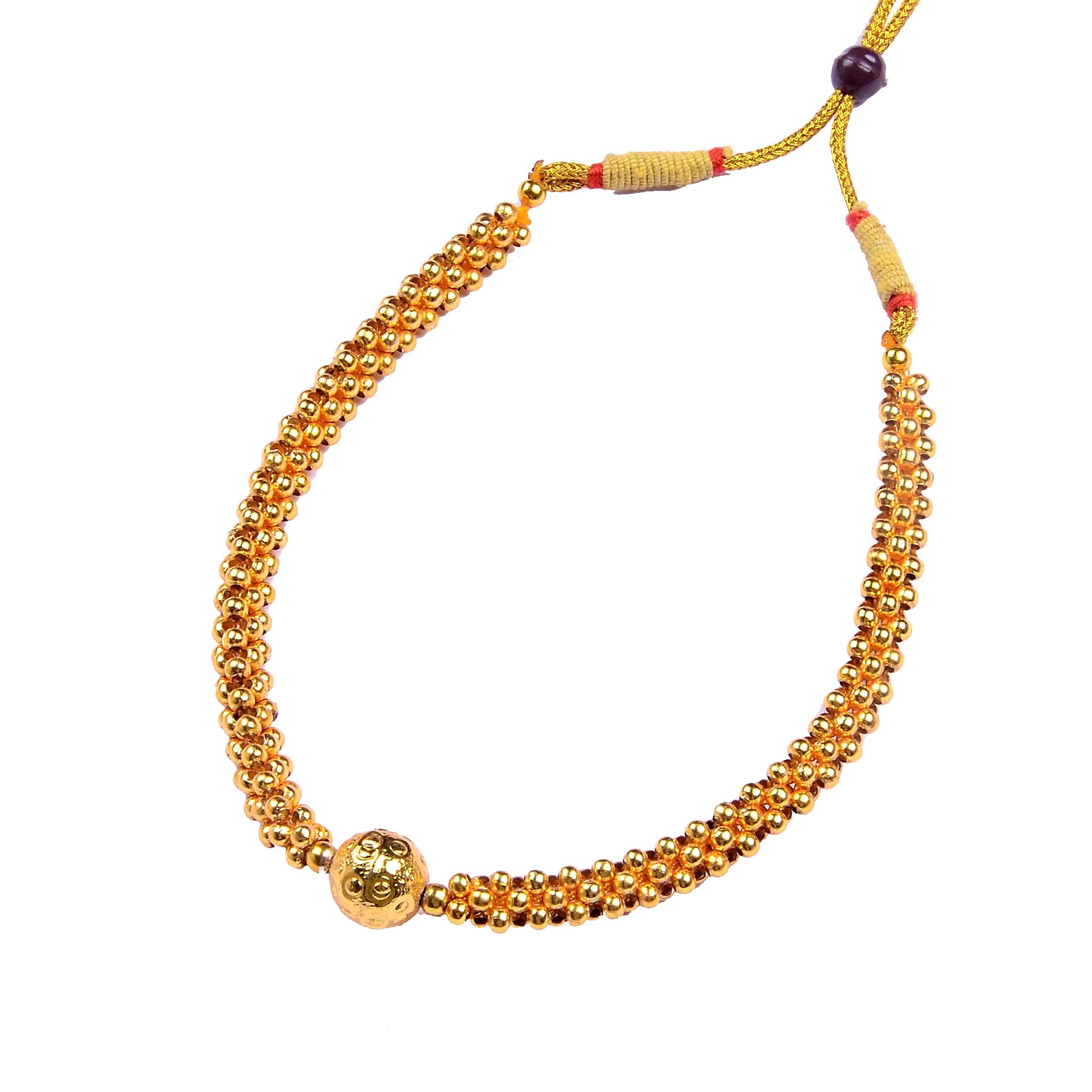 Swaroop Designer Maharashtrian Kolhapuri Thushi Copper Golden For Women (B09B28QYPX) Amazon Price History, Amazon Price Tracker