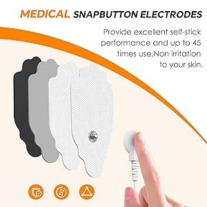 MANPICTE TENS Unit Muscle Stimulator 36 Modes, Rechargeable Dual Channel TENS Machine for Pain Relif Muscle Massager with 12 Premium Electrode Pads and Dust-Proof Storage Bag MH-1088
