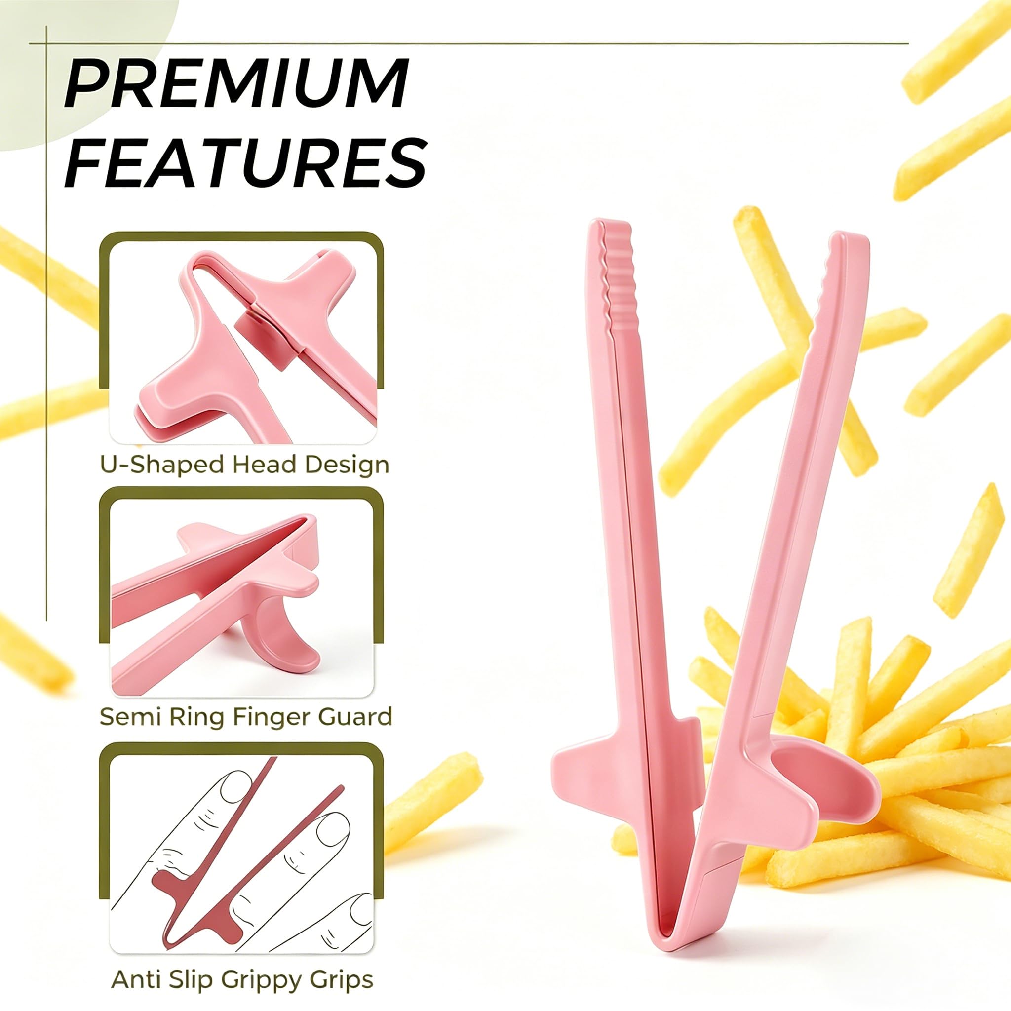 Finger Chopsticks - 8 Pack for Easy Snacking -3