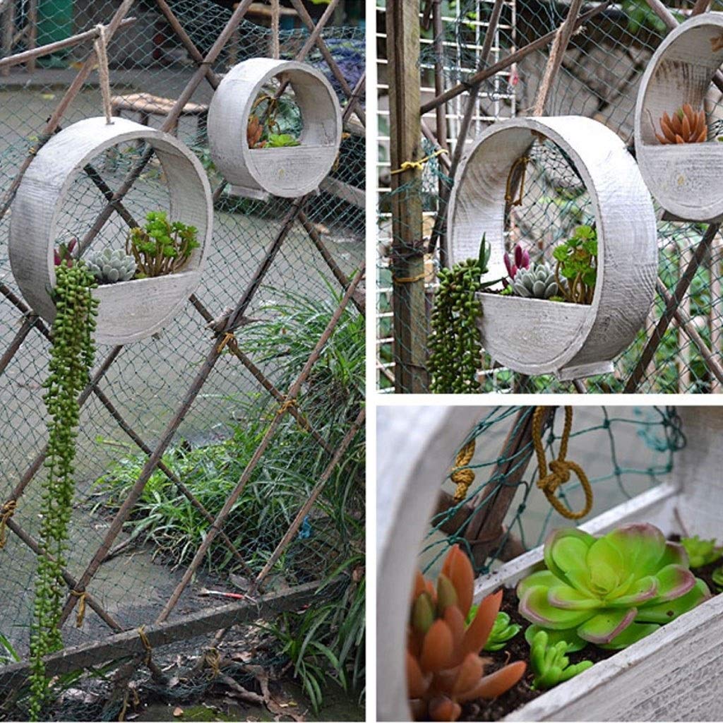 Pflanzenständer Antiker Blumenständer Gartendekoration Hängender Blumentopf (rund) Pflanzenregal (Size : M)