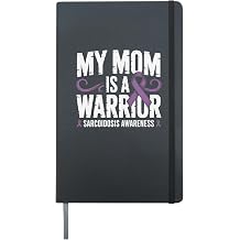 Sarcoidosis Awareness Month I Wear Purple Ribbon Hardcover Journal, Black