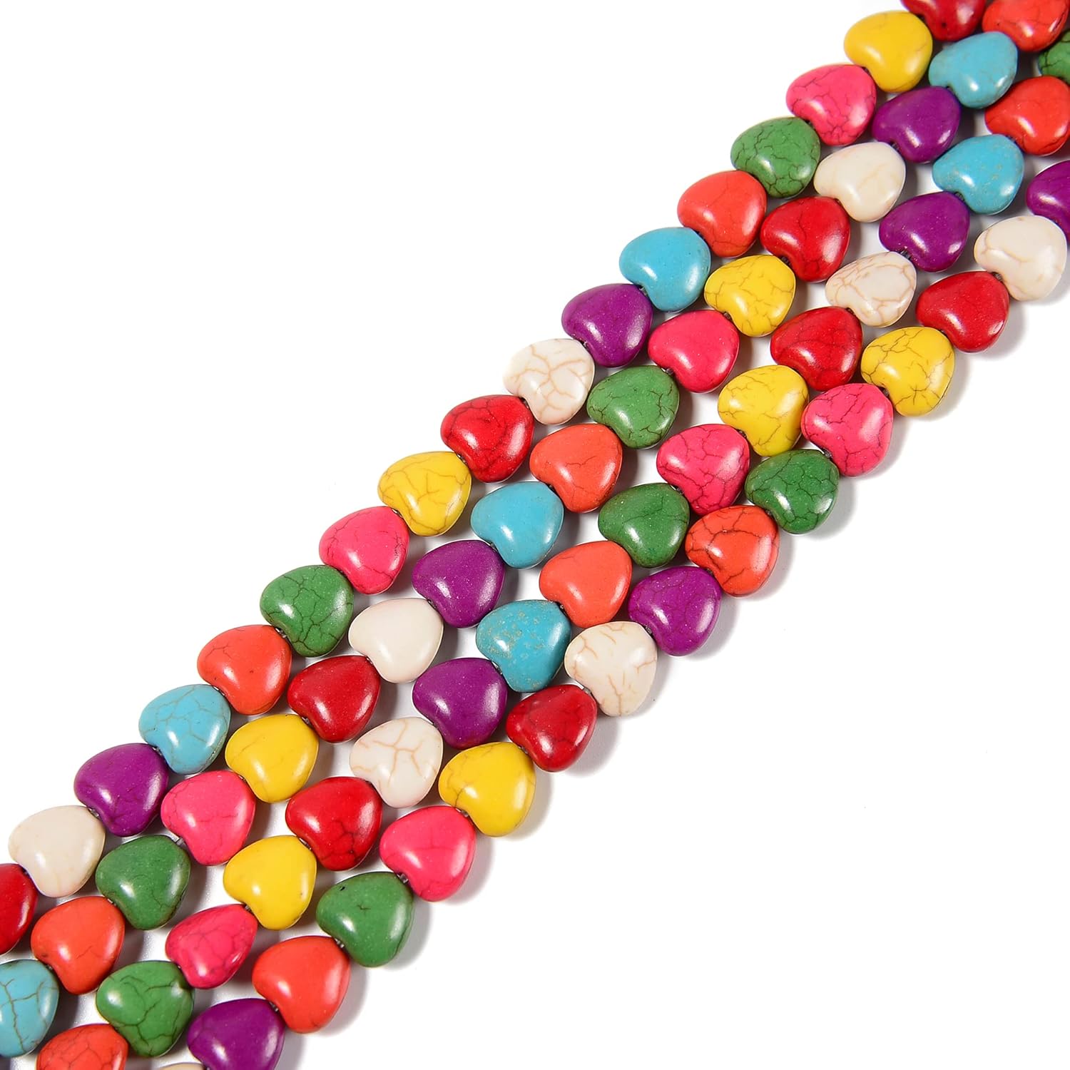 JM Design Natural Madagascar Rose Quartz Faceted Heart Shape Beads Size 12mm 15.5'' Strd for Jewelry Making (Pink Color, 12mm)