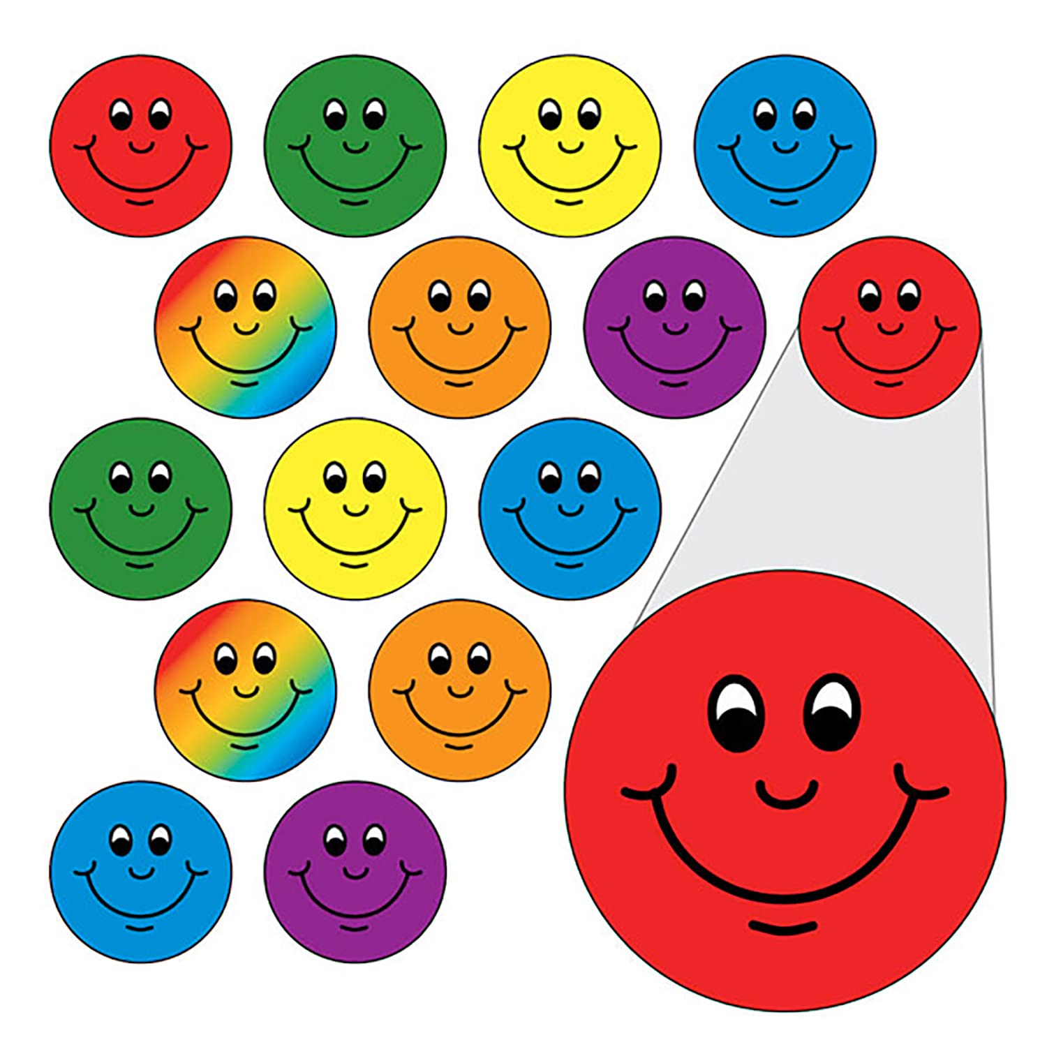980 Smiley Face Diddi Dot Childrens Pupils Mini School Praise Teachers Reward Stickers 10mm Primary Teaching Services