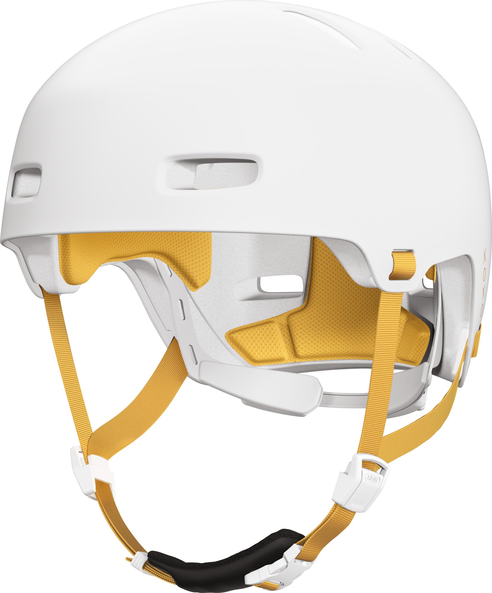 ABUS XOXO Bike Helmet - City Helmet in Skater Look - Helmet for Skateboard, Bike, Scooter - with Optimised Chin Pad - for Teenagers and Adults