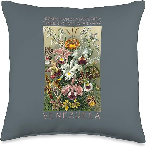 Venezuela Best Gifts Ideas Venezuela Flor Nacional Orquidea - Almohada de 160 x 160in multicolor