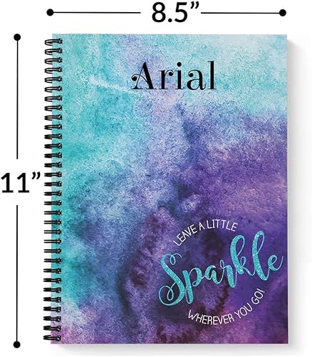Miniatura 3 de Sparkle - Cuaderno motivacional personalizado, tapa blanda laminada, 120 páginas de su papel seleccionado, coloque espiral plana de alambre. Tamaño