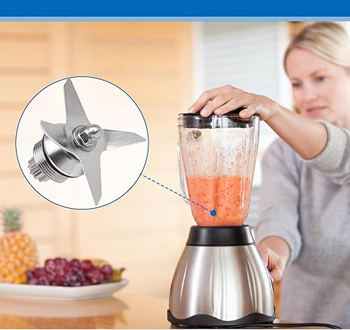 Miniatura 8 de Pieza de repuesto de cuchilla de licuadora para Vitamix, licuadora de 4 cuchillas de hielo húmedo y seco, kit de reparación compatible con Vitamix