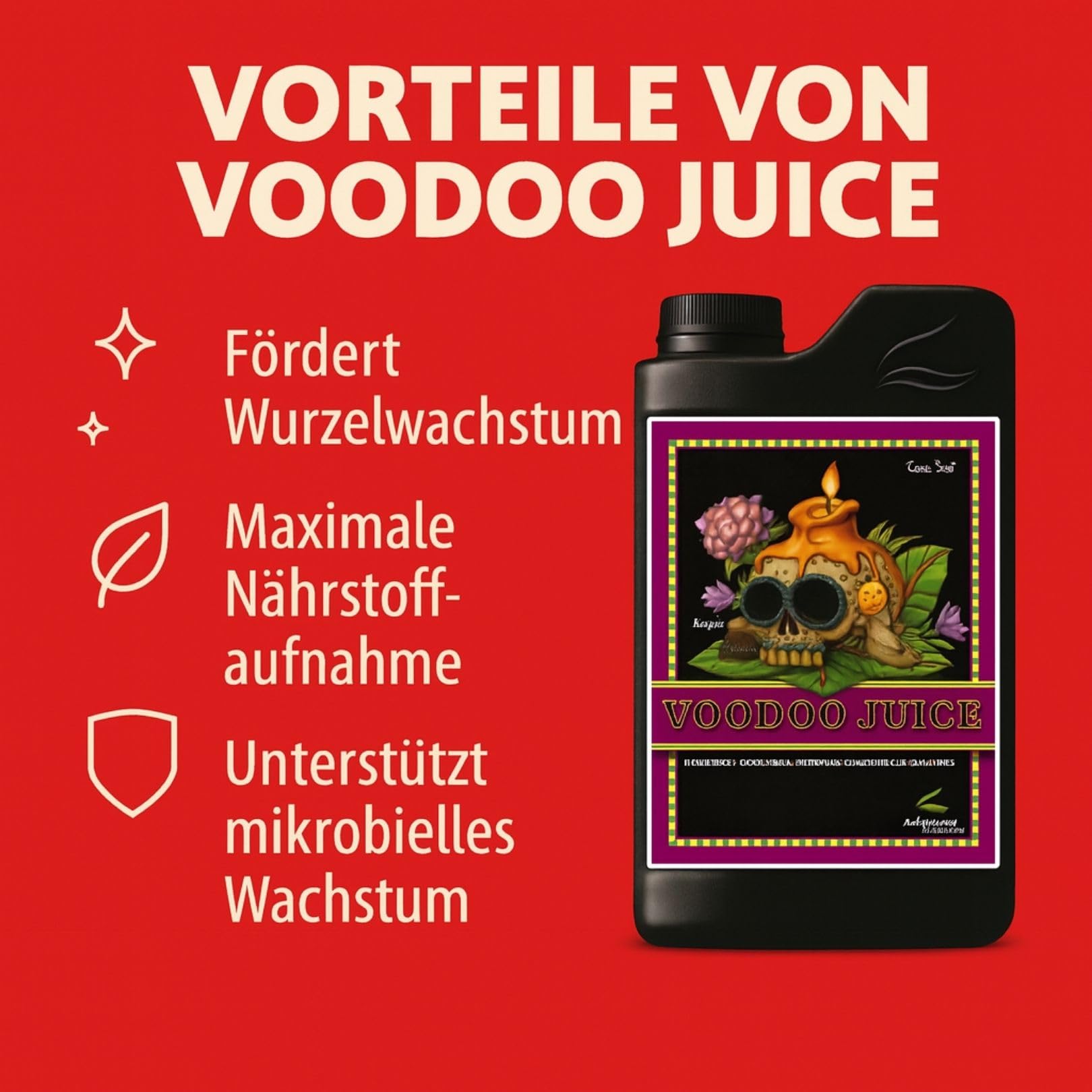 Weedness Advanced Nutrients Voodoo-Juice 1 Liter - NPK Dünger Grow Anbau Indoor Erde Flüssigdünger Organischer Bio