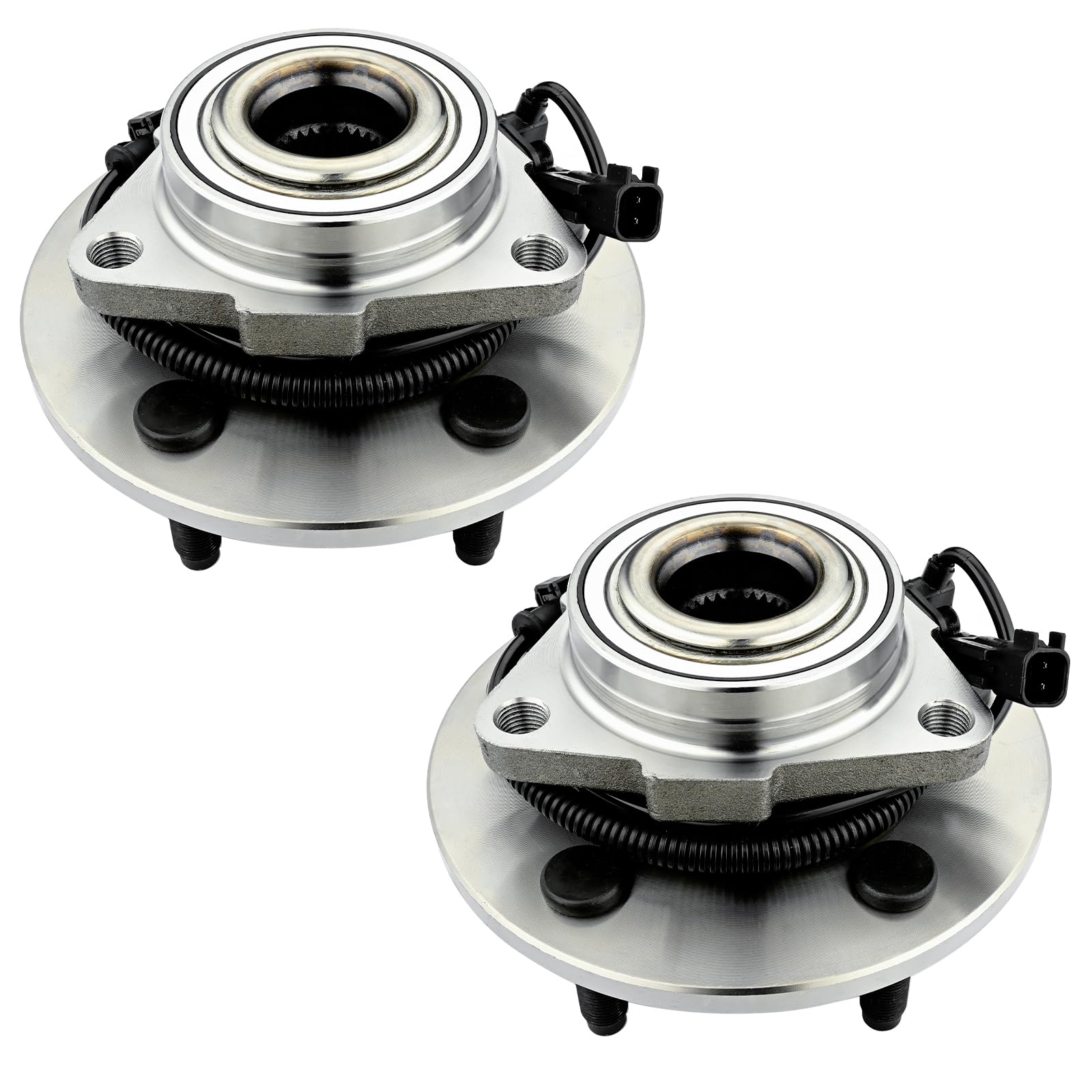PEYU Pair 515126 Front Wheel Hub and Bearing Assembly for 2009-2011 Dodge Ram 1500 W/ABS 5-lugs Wheel Bearing Driver Passenger Side