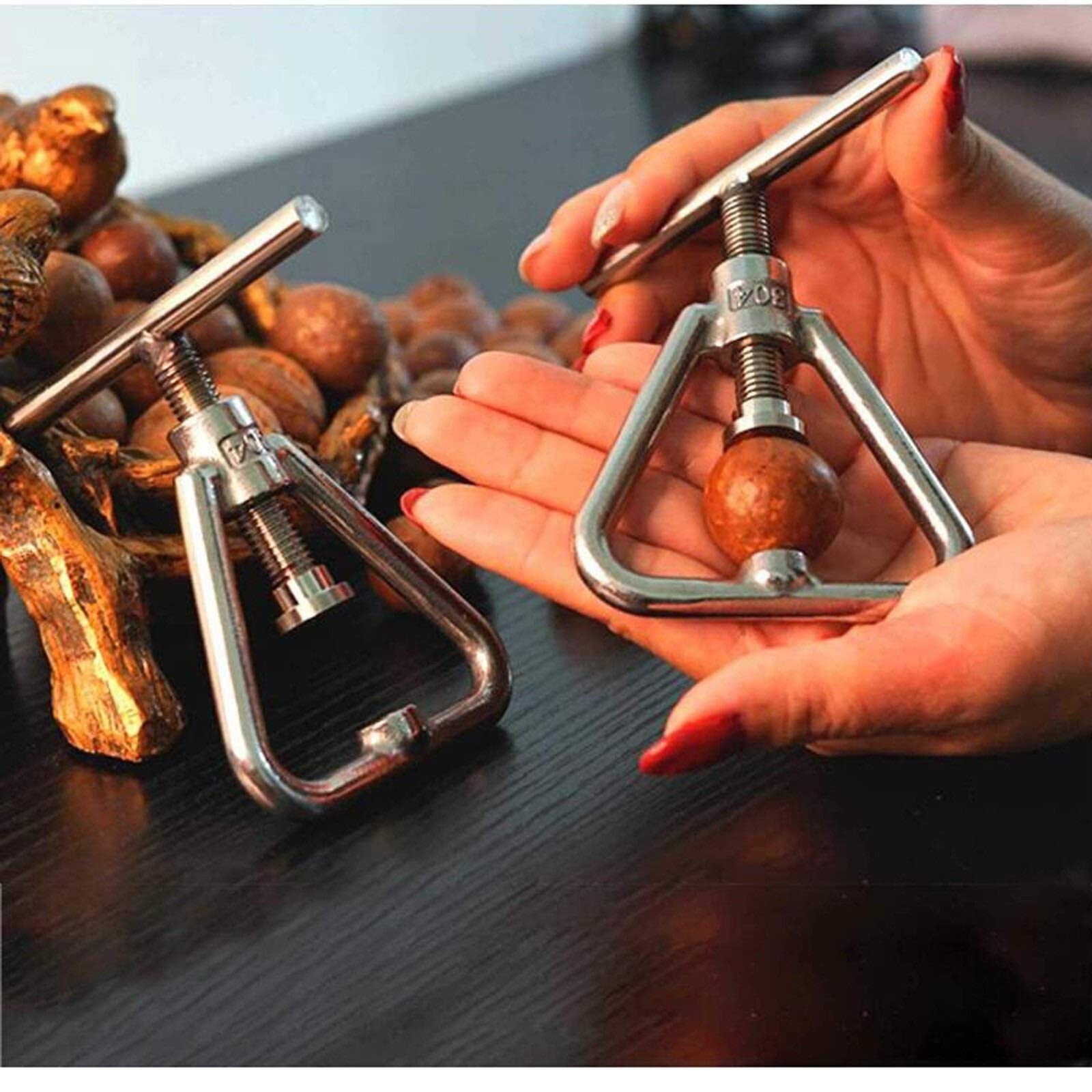 Schiaccianoci Noce Clip Dado a Clip Dado Macadamia Multifunzione vetrina Frutta Apertura Noce Clip da Cucina per Dado Shellista Crack Filbert Pinza Nut Cracker Sheller Noce