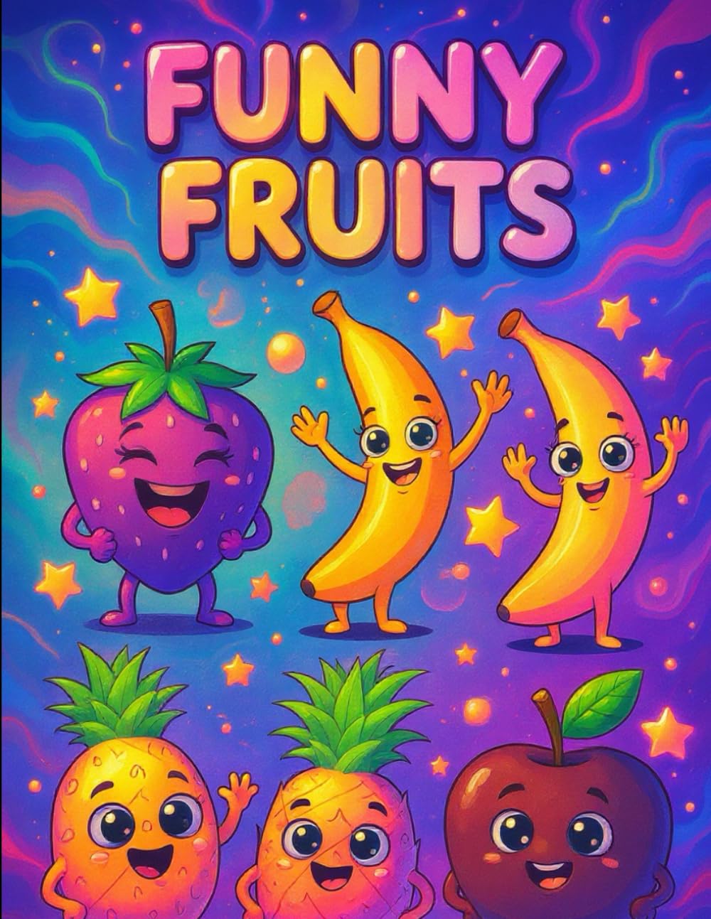 Funny Fruits | Veggies | A Coloring Book with Funny Faces for Kids: Giggle | Grin | Color | Wacky Faces from the Garden (Delightful coloring books for children)
